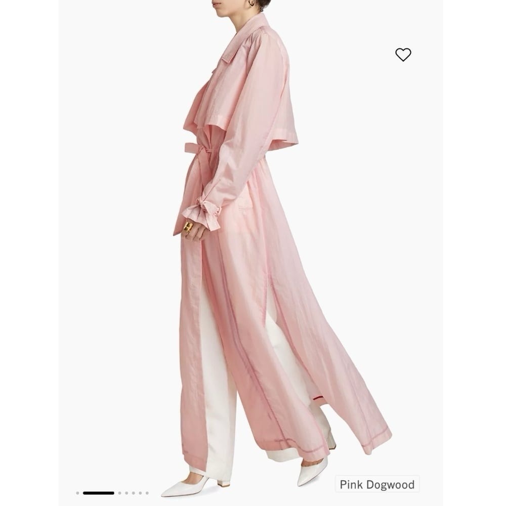 NEW Derek Lam 10 Crosby Lexis Trench Coat Pink Dogwood - Picture 3 of 10